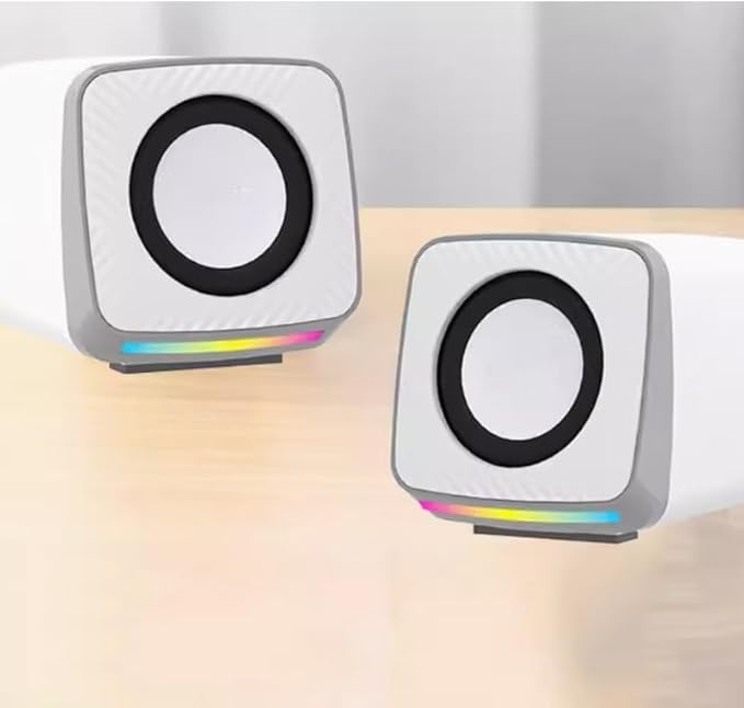 JSEIAJB Computer Audio Desktop Home Wired Notebook Special Desktop Speaker Multimedia Speaker(D)