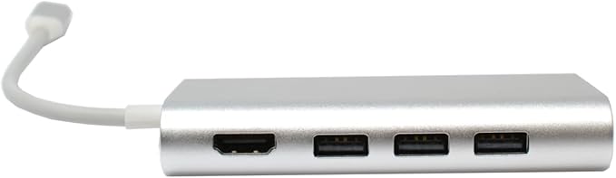 Best USB C Type C Hub 8-in-1 Ethernet 4K HDMI USB 3.0 Adapter for MacBook Pro Laptop