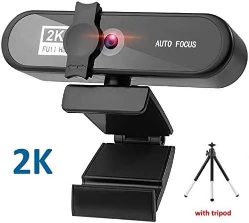 Web Camera Webcam 2K 25601440 Full HD with Microphone Auto Focus Web Camera Meeting for Laptop Desktop PC Computer Mini Cam Accessories for Gaming Video Calling Recording