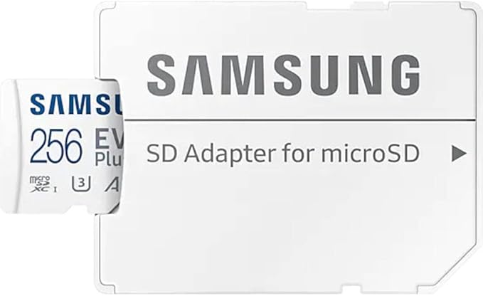 Samsung Evo Plus microSD SDXC U3 Class 10 A2 Memory Card 130MB/s with SD Adapter 2021 (256GB)