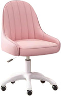 KITCISSL Desk Chair Computer Chair Video Game Chairs for Bedroom Gaming Chair Lift Makeup Chair Accent Chairs Girls Dormitory Swivel Office Chair for Living Room Home Office(Pink)