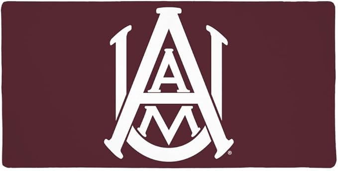 Alabama A&ampM University Primary Logo Large Gaming Mouse Pad Desk Mat with Stitched Edges Non-Slip Base for Gamer Home and Office 31.5 x 15.7