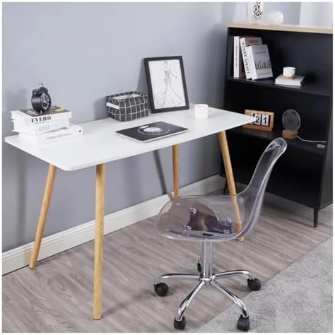 Modern Gaming Chair with Acrylic Base and Rolling Function Black and Gold