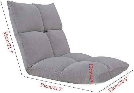 BTZHY Floor Chair Floor Chair Lazy Sofa with Backrest Folding Floor Chair Multi-Level Adjustment Folding Small Sofa Removable and Washable for Bedroom Bay Window (Color : Orange)