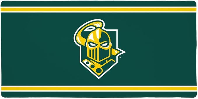 Clarkson University Golden Knights Primary Logo Stripes Large Gaming Mouse Pad Desk Mat with Stitched Edges Non-Slip Base for Gamer Home and Office 31.5 x 15.7