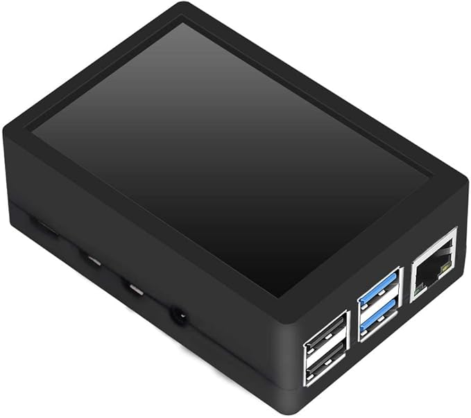 GeeekPi 3.5 inch Touch Screen with Case for Raspberry Pi 4 with Fan and Heatsinks 320x480 Resolution TFT LCD Display for Raspberry Pi 4 Model B (Pi Board NOT Included)