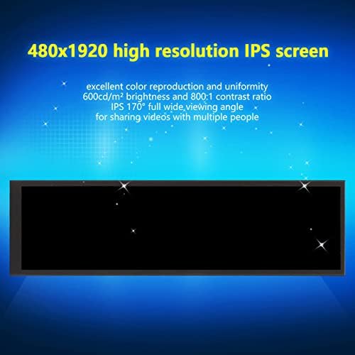 Yunseity 8.8 Inch Monitor 480x1920 LCD 170 Viewing Angle Plug and Play