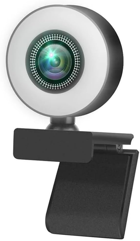 Webcam with Fill Light Laptop PC Computer Live Broadcast Camera Video Web Microphone Cam