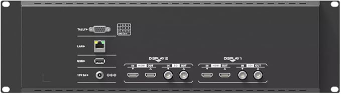 LILLIPUT RM-7029S Dual 7 inch 3RU Rackmount Monitor with 3G-SDI HDMI 2.0 Input Out Put 1920x1200 Full HD Resolution