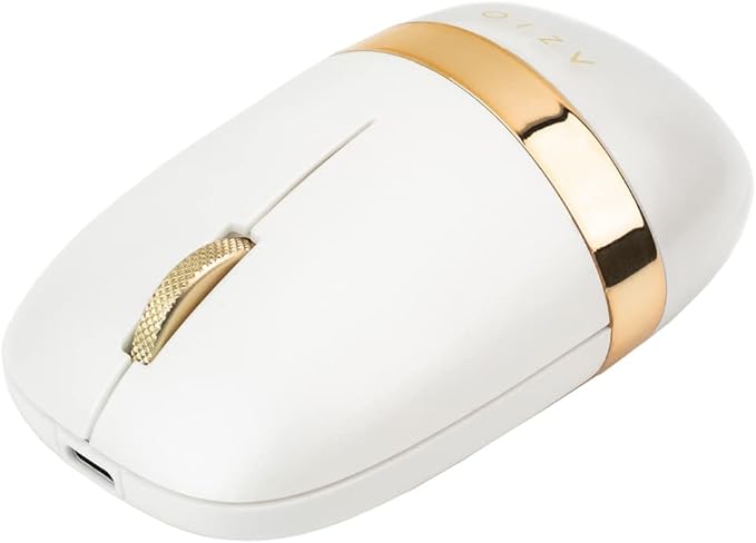 Azio IZO Wireless Optical Mouse - Bluetooth 3.0 &amp 5.0/2.4G RF-USB Ambidextrous Design PixArt PAW3212 Sensor 1000/1600/2400 DPI Rechargeable PC &amp Mac