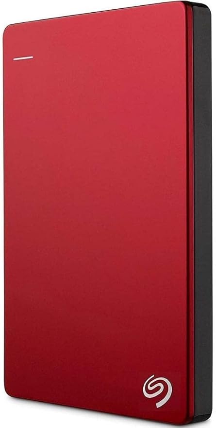 Seagate Backup Plus Slim 2TB External Hard Drive Portable HDD – Red USB 3.0 for PC Laptop and Mac 2 Months Adobe CC Photography (STDR2000103)