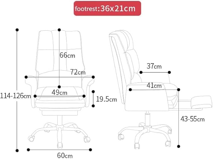 Office Chair PU Leather Office Chair Gaming Chair Computer Swivel Gamer Live Chair Home Bedroom Sofa Armchairs Furniture(Size:1Color:D)