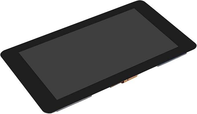 Waveshare 7 Inch DSI LCD Touch Screen 800×480 Monitor for Raspberry Pi 4B/3B+/3A+/3B/2B/B+/A+ Capacitive TFT Display Module Tempered Glass Up to 5 Touch Points Adjustable Brightness