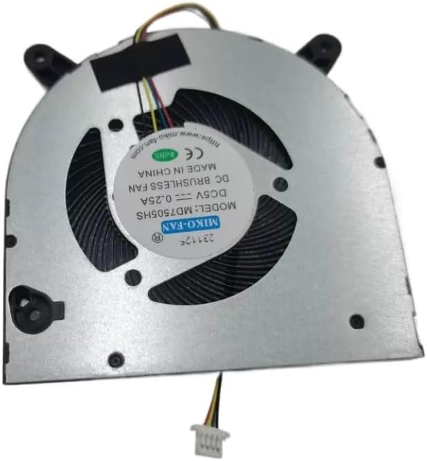 Cooler Fan for MD7505HS DC 5V 0.25A Laptop Cooling Radiator(1.25 Plug)