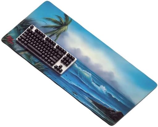 Bob Ross Desk Mat for Desktop Large Ergonomic Mouse Pad Gaming Mouse Pad Non-slip Deskmat Mouse Pad For Computer Wireless Mouse Keyboard Mouse pad for desk Large Mousepad- Storm on The Horizon