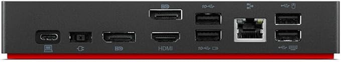 Lenovo ThinkPad Universal Smart USB-C Dock 96W 4K HDMI USB-C DisplayPort USB Hub Bundled with Bluetooth Boost U Speaker with Built-in Mic 5 Hour Playback