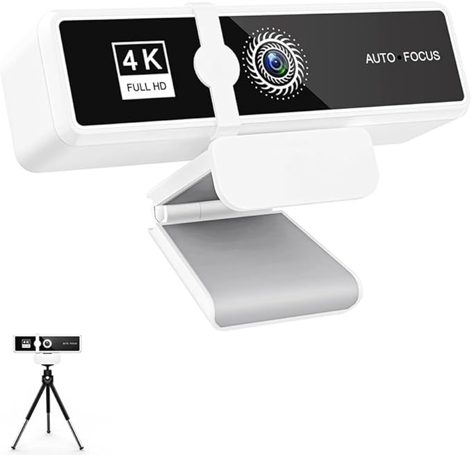 4K High Definition Computer Camera Network Live Broadcast High Definition Video Conference USB Camera with Built-in Microphone for Laptop Desktop A
