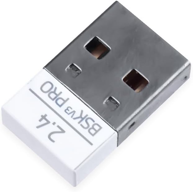 USB Dongle Signal Mouse Receiver Adapter Compatible for Razer Basilisk V3 PRO Wireless Gaming Mouse (White V3 PRO)
