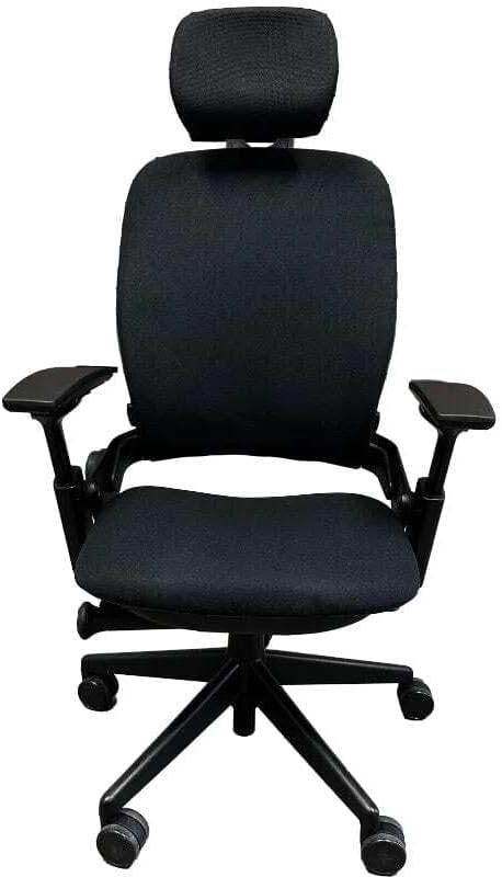 OFFICE LOGIX SHOP Leap V2 Chair with Headrest Bundle (Fabric Black)