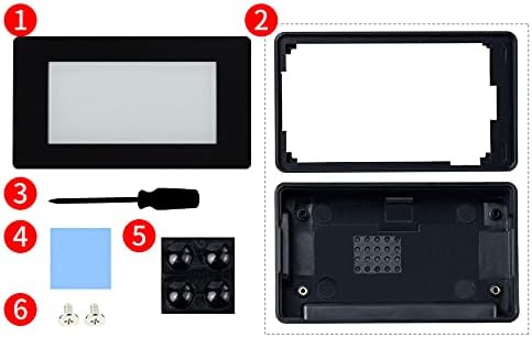 2.13inch Touch E-Paper Eink Display Module for Raspberry Pi 4B+ 4B 3B+ 3B 2B+ Zero W WH 2W with ABS Protection Case 5-Point Touch250×122 Pixels