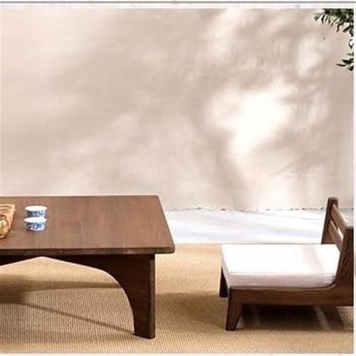 BTZHY Floor Chair Tatami Chair Japanese Bed Indoor Chair Wooden Living Room Furniture Space Saving Living Room Chair Tea Room Chairs Portable Low Chair Meditation Chair (Style 2)