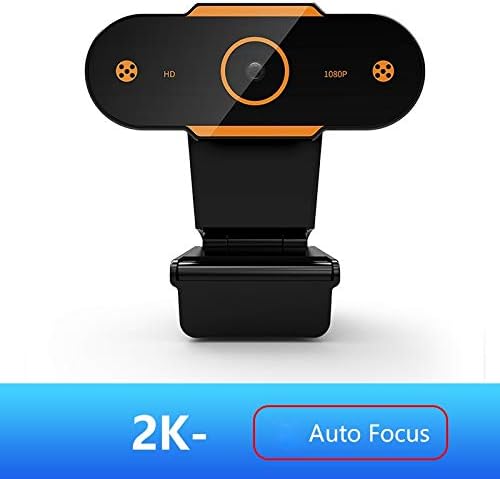 Computer Camera 480/720/1080P/2k Web Camera HD USB2.0 Auto Focus Video Call with Mic for Live Broadcast Video Calling Conference Work (Color : 2K)