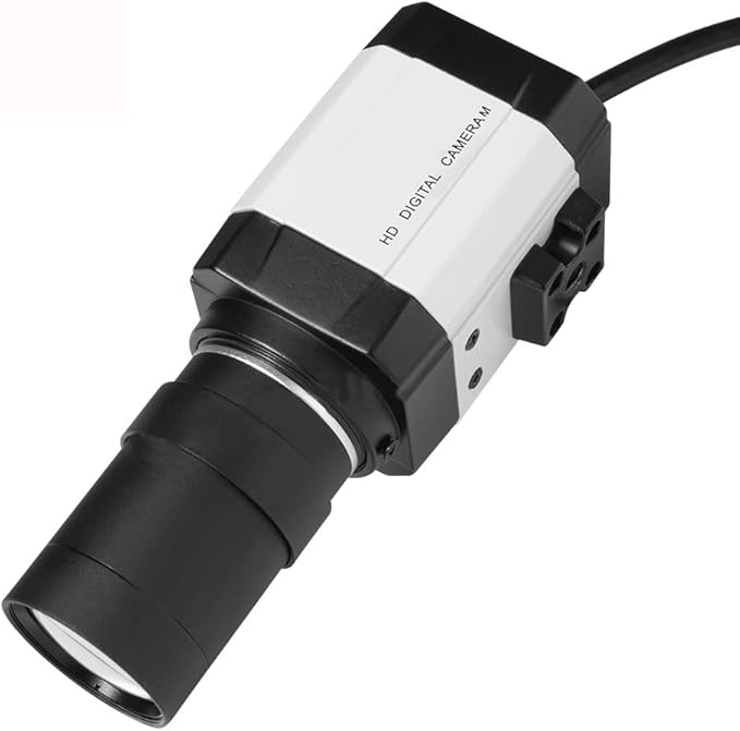 Microscope Kit 2 Megapixel 30fps 2560x1440 MJPG High Speed UVC USB Webcam MJPG H_D Industrial Webcam with H_D CS Lens for PC Camera Live Stream Microscope Lens Adapters(Camera 8-50mm Lens)