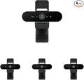 Logitech Brio 4K WebcamVideoCallingNoise-Cancelling micHD Auto Light CorrectionWide Field of ViewWorks with Microsoft TeamsZoomGoogle VoiceGoogle MeetPC/Mac/Laptop/MacBook/Tablet (Pack of 4)