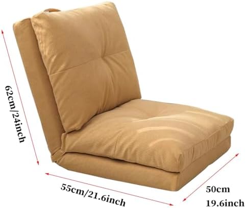 BTZHY Floor Chair Floor Chair with Backrest Foldable Lazy Sofa Meditation Chair Window Chair Floor Chair Gaming Adjustable for Adults One-Seater Sofa Perfect for Reading Meditating (/Green)