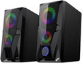 Computer Speakers for Desktop Computer Speaker Computer Speaker 7 Colors LED Effect Sound Luminous RGB Desktop Computer Audio