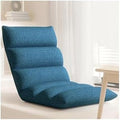 ELEFOCUS Floor Chair Adjustable 6-Position Lazy Sofa Simple Lounge Folding Seat with Back Support for Bedroom Office Living Room Balcony No Assembly Required(Dark Blue)