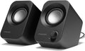 Speaker - 14W Stereo PC Speakers USB Powered Compact Size with 30° Tilt Design Volume Dial Control for Desktop Laptop Monitor Gaming Consoles Black