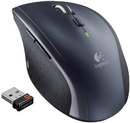 Logitech M705 Marathon Wireless Laser Mouse 2.4 GHz Frequency 30 ft Wireless Range Right-Hand Use Black