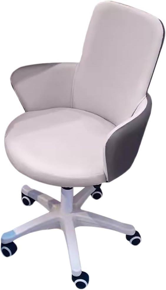 Gaming Chair Bedroom Accent Chairs Cute Computer Desk Chair Swivel Home Office Desk Chairs Liftable Kitchen Chairs Study Backrest Reading Desk Chair for Living Room Bedroom (Color : Gray B)
