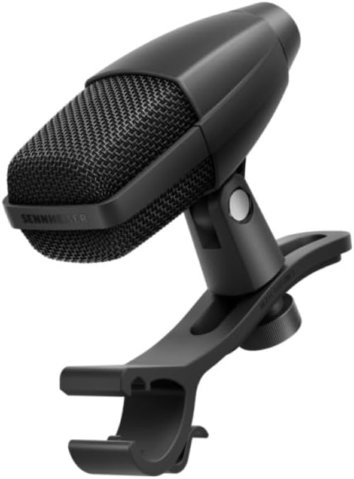 Sennheiser MD 421 KOMPAKT Multipurpose Cardioid Dynamic Microphone with Drum Clamp Bundle with On-Stage Stands MS7920B Bass Drum/Boom Combo Mic Stand XLR- XLR Cable