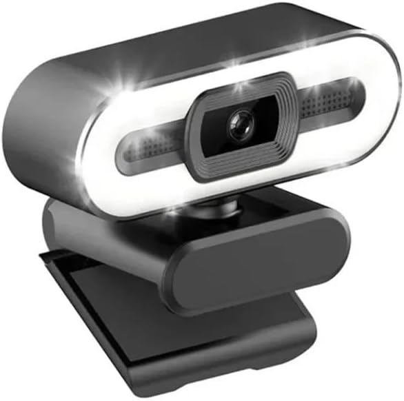 4K Webcam Video Camera 2K Autofocus Streaming Web Cam with Microphone Full HD 1080P Webcams for PC/Computer/Laptop(2K with Light)