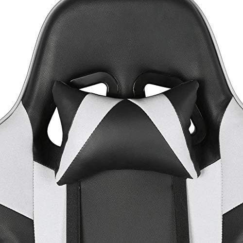 Office Chair Gaming Chair Computer Chair Gaming Chair Safe Durable Office Chair Ergonomic Leather Comfortable Chair for Game Computer Chairs (Color : White)