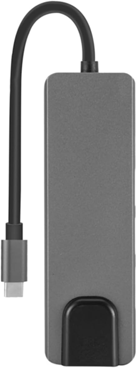 Sahara 5-in-1 USB-C Hub with Ethernet – Multiport Adapter with 4K HDMI USB 3.0/2.0 100W PD Charging and RJ45 – Compatible with MacBook Chromebook and PC