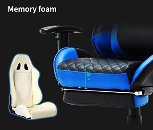 Ergonomic Gaming Chair High-Back Reclining Computer Chair with Footrest Adjustable Lumbar &amp Armrests 350lbs Support
