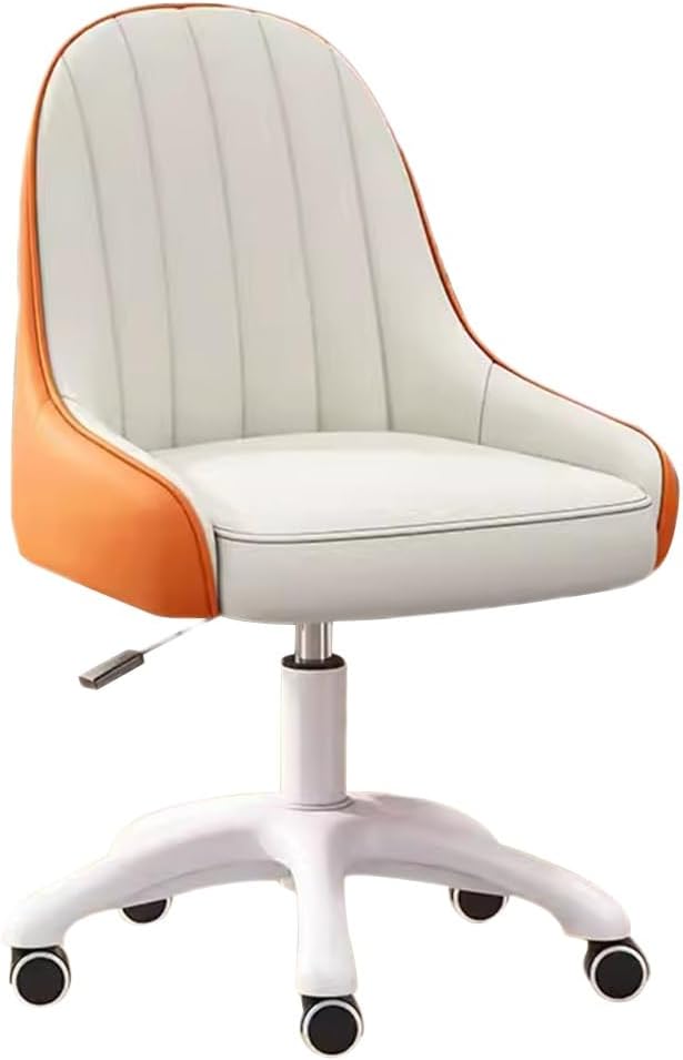 KITCISSL Desk Chair Computer Chair Video Game Chairs for Bedroom Gaming Chair Lift Makeup Chair Accent Chairs Girls Dormitory Swivel Office Chair for Living Room Home Office(Beige A)
