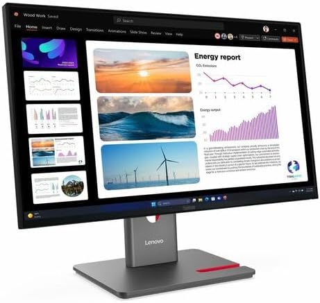 Lenovo ThinkVision P24Q-40 24 Class WQHD LED Monitor - 16:9 - Raven Black - 23.8 Viewable - in-Plane Switching (IPS) Technology - WLED Backlight - 2560 x 1440-16.7 Million Colors - 300 Nit - 4 ms