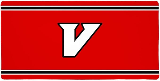University of Virginia's College at Wise Cavaliers Primary Logo Stripes Large Gaming Mouse Pad Desk Mat with Stitched Edges Non-Slip Base for Gamer Home and Office 31.5 x 15.7