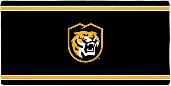 Colorado College Tigers Primary Logo Stripes Large Gaming Mouse Pad Desk Mat with Stitched Edges Non-Slip Base for Gamer Home and Office 31.5 x 15.7