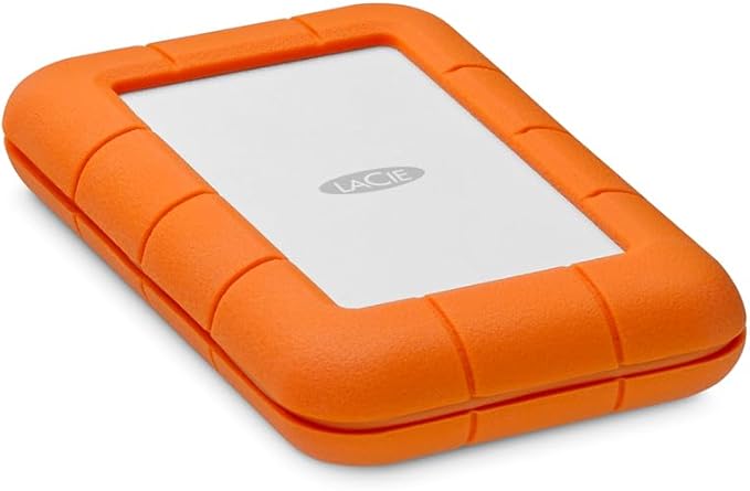 LaCie Rugged Thunderbolt USB-C 4TB Portable Hard Drive STFS4000800