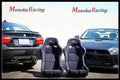 (A Pair) Large Size Single Comfortable Fabric Simulator Cockpit Gaming Chair Racing Seat (Black-A Pair Large)
