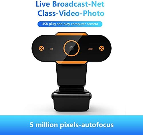 Computer Camera Auto Focus 1944P HD Webcam 1080P Web Camera W/Microphone for PC Laptop Desktop Live Broadcast Video Calling Home Conference Work (Color : 480P)