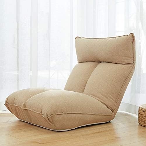 Floor Chair Floor Chair Foldable Meditation Chair with Backrest Lazy Lounge Sofa Removable and Washable 5 Gears Freely Adjustable Single Floor Chair (Color : Blue)