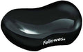 Fellowes Wrist Rest - Crystals Gel Wrist Rest with Non Slip Rubber Base - Ergonomic Mouse Mat Wrist Support Keyboard Wrist Rest for Computer Laptop Home Office Use - Black