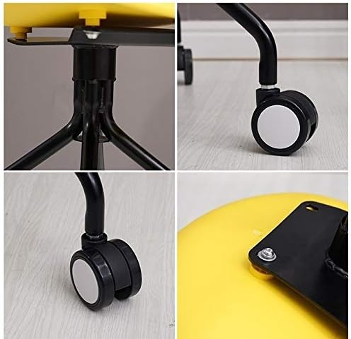 Gaming Chair Case for Dining Chair Study Chair Fabric Balcony Leisure Backrest Handrail Metal for Negotiations (Color : Black)