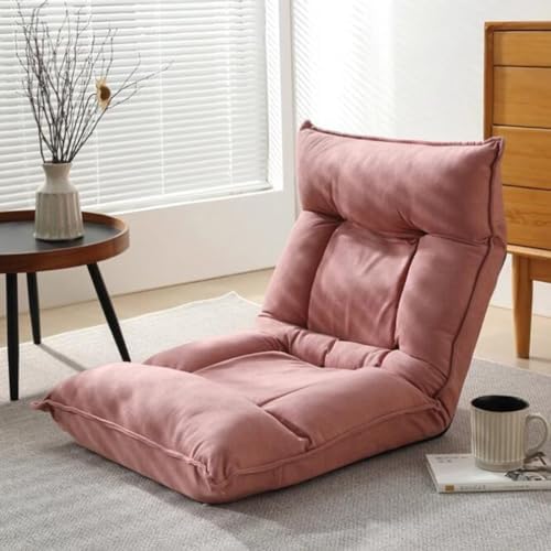 BTZHY Floor Chair Floor Chair with Backrest Foldable Floor Chair for Adults Lazy Sofa Meditation Chair Window Chair Floor Seating Lounge for Reading Watching TV Meditation (/Orange)